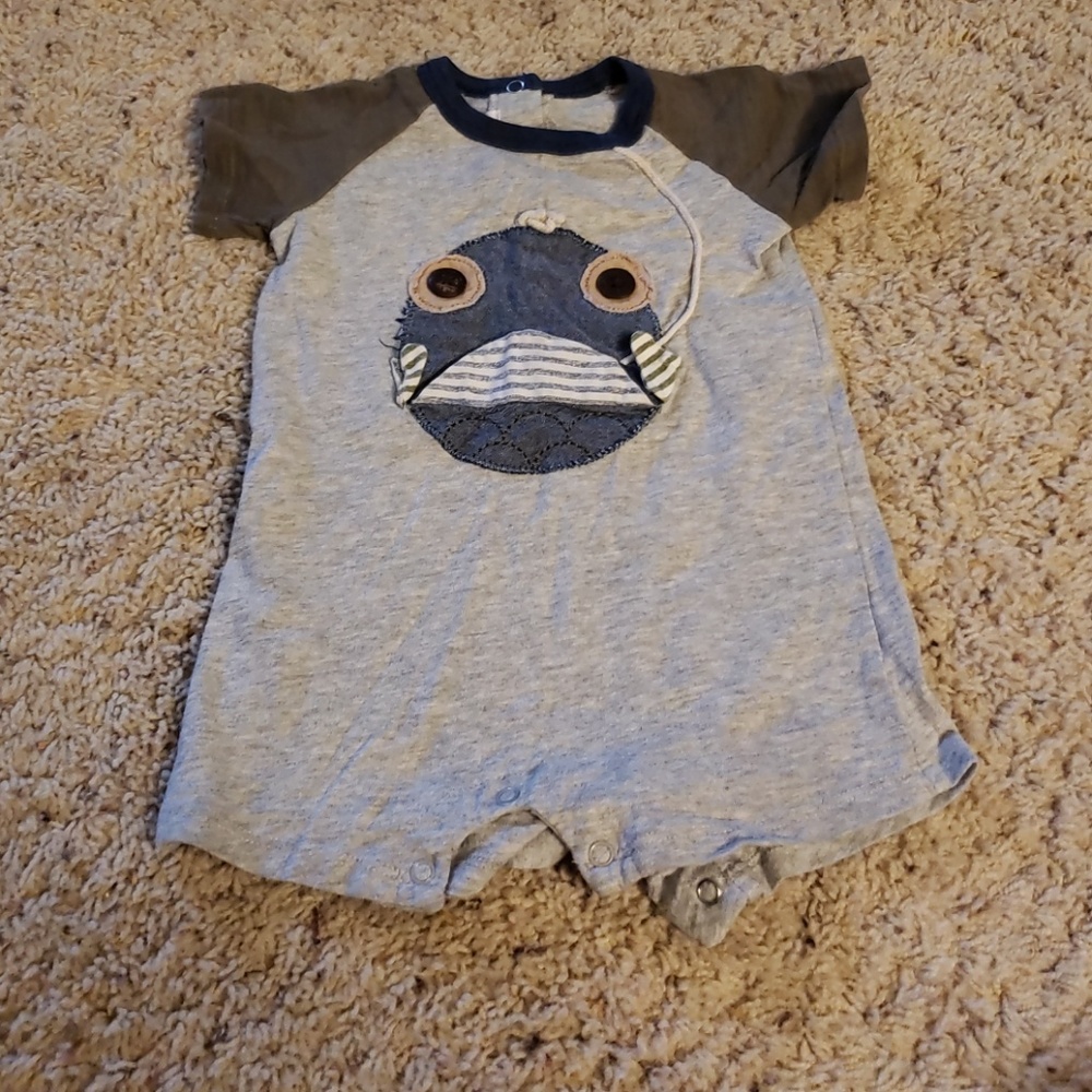 boy romper from mudpie